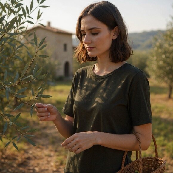 NWT Gender Bias Sienna Brown Short Sleeve Capsule Shirt Top Womens Size Large - Picture 1 of 10